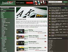 Tablet Screenshot of blackjack.insidebet.com
